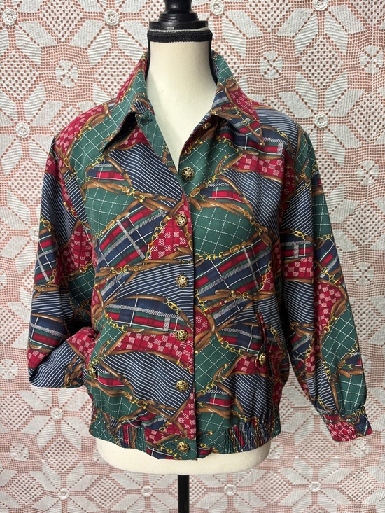 TanJay Jackets & Blazers - TanJay Petite Printed Jacket | Equestrian Plaid Mix Sz XS